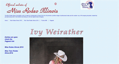 Desktop Screenshot of missrodeoillinois.com