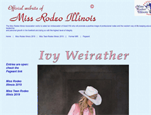 Tablet Screenshot of missrodeoillinois.com